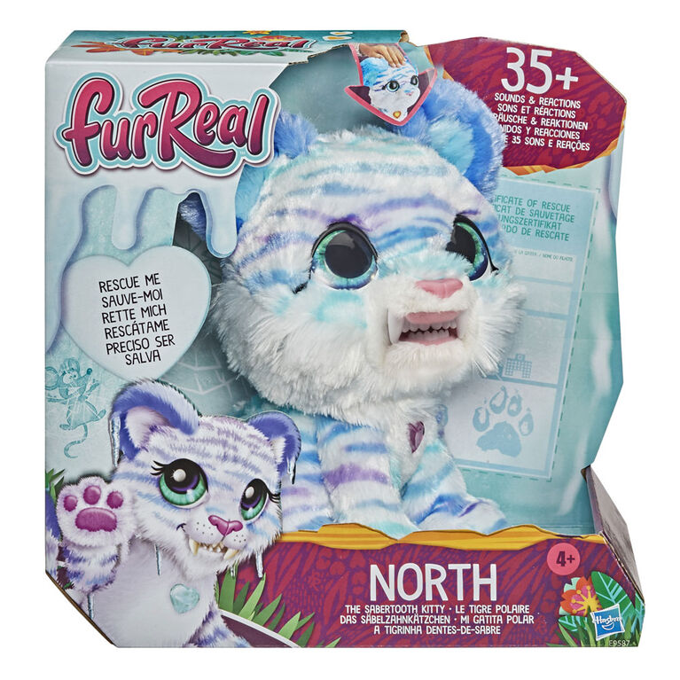 furReal, North, le tigre polaire, jouet interactif, + de 35 sons et mouvements