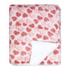 Jesse & Lulu Lounge Blanket with Sleep Mask: Pink Heart Blanket