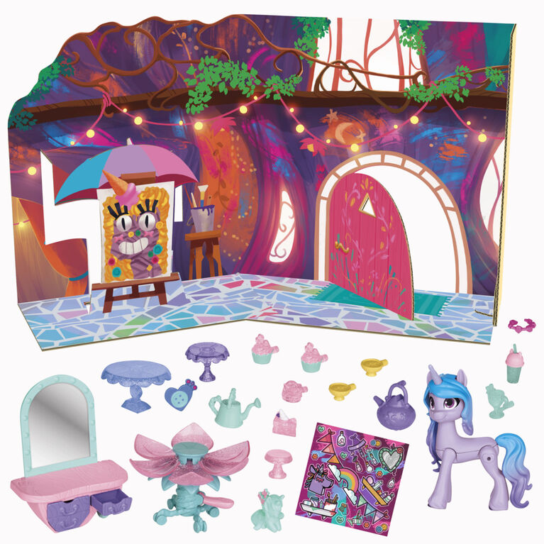 My Little Pony: Make Your Mark Toy Unicorn Tea Party Izzy Moonbow - Hoof to Heart Pony, 20 Accessories and Story Scene - R Exclusive