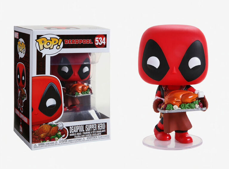 Funko Pop Movies Marvel Holiday Deadpool With Turkey Toys R Us Canada