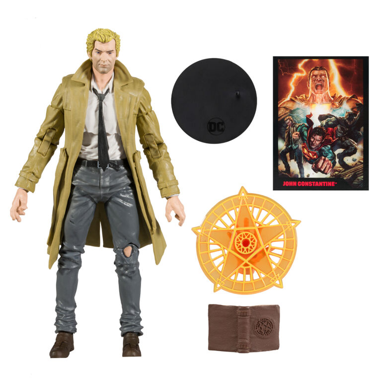 DC Direct - 7 Inch Figurine with Comic - Black Adam Comic - Constantine Figurine