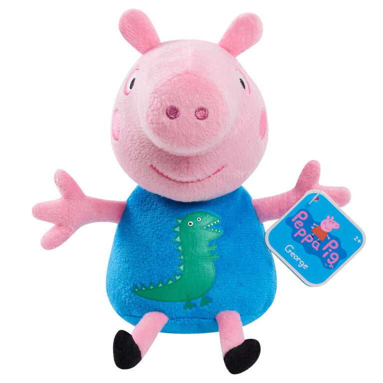 Peppa Pig 8-Inch Bean Plush George Pig, Super Soft and Cuddly Small Plush Stuffed Animal