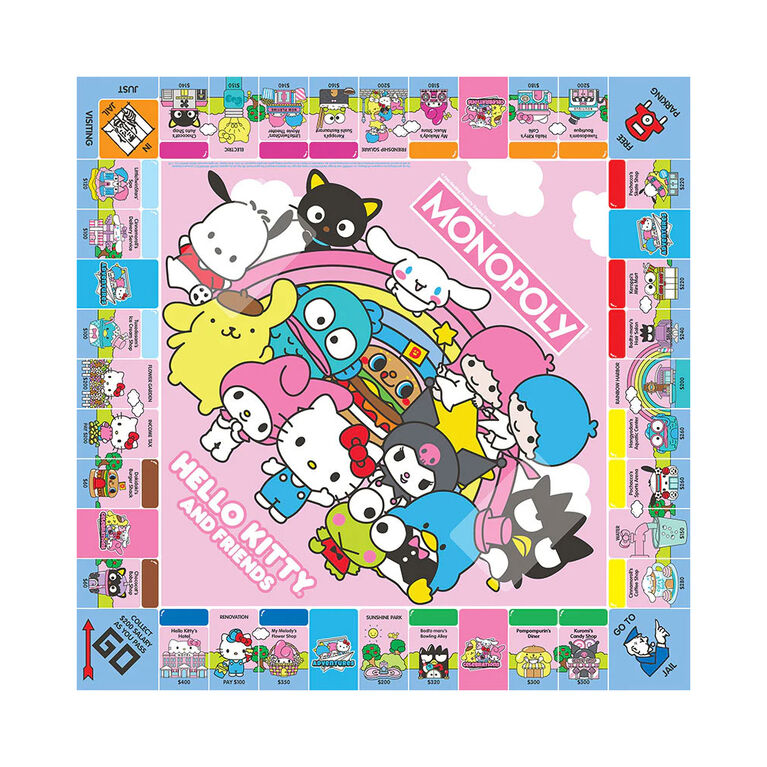 USAopoly MONOPOLY: Hello Kitty & Friends - English Edition