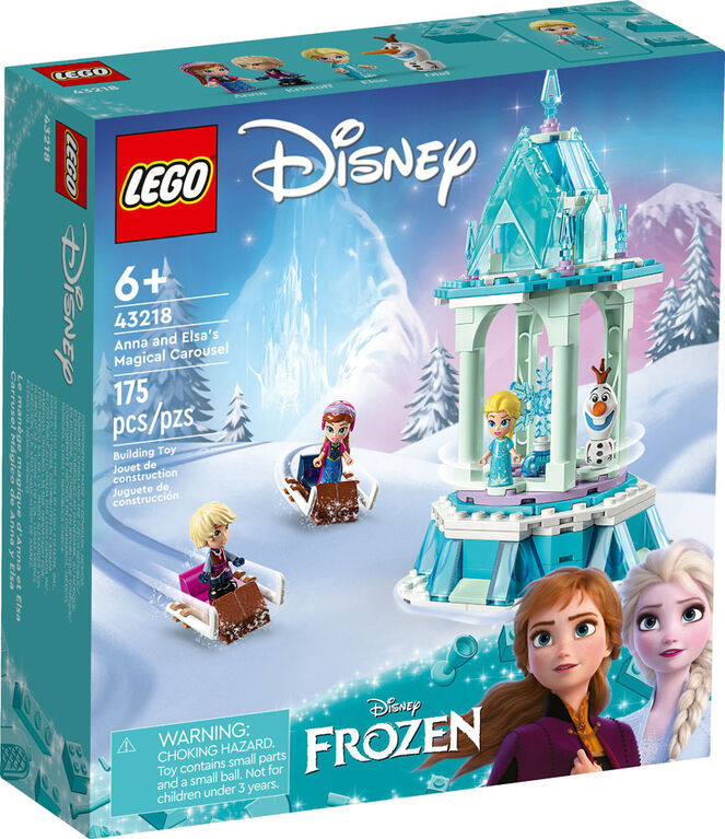 LEGO  Disney Le manège magique d'Anna et Elsa 43218 Ensemble de jeu de construction (175 pièces)