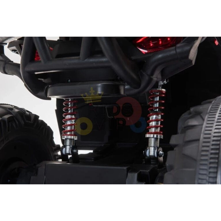 KidsVip 24V Kids and Toddlers Titan Ride On Quad/ATV w/Rubber Wheels - Black - English Edition