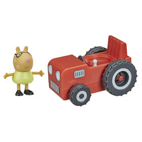 Peppa Pig, Le Petit Tracteur rouge de Pedro Pony, v&eacute;hicule roulant, inclut 1 figurine 7,5 cm de Pedro Pony