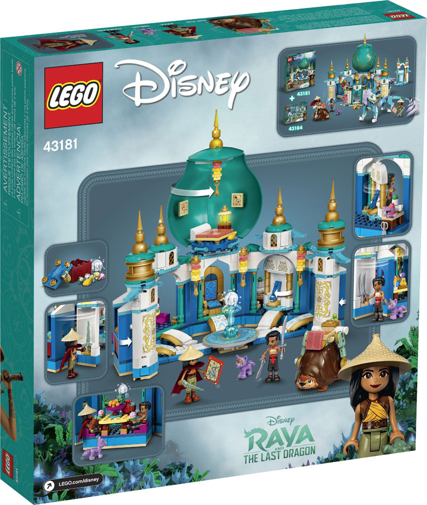 LEGO Disney s Raya and the Last Dragon Raya and the Heart Palace 43181 610 pieces