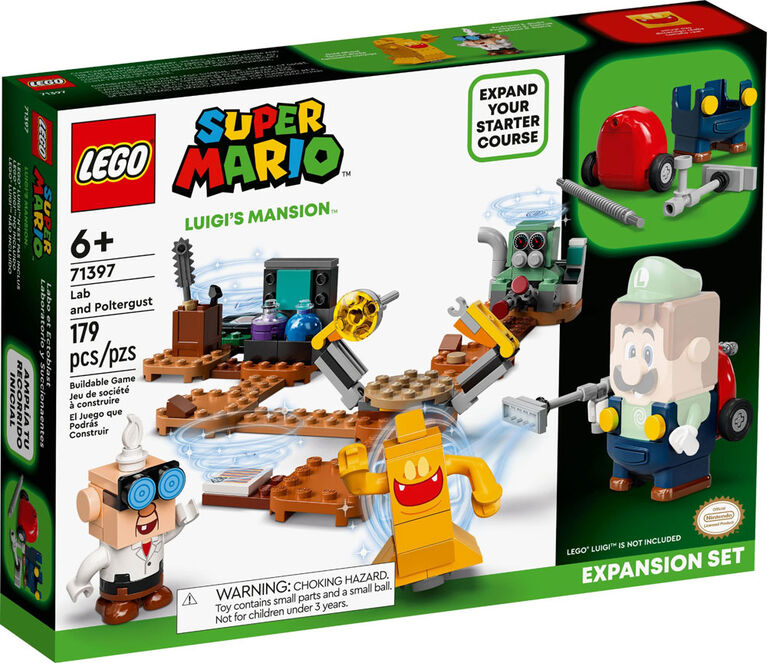 LEGO Super Mario Ensemble d'extension Labo et Ectoblast de Luigi's Mansion 71397 (179 pièces)