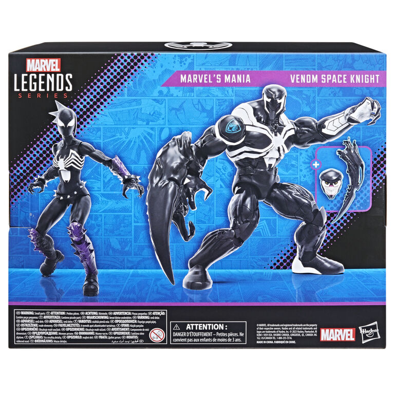 Hasbro Marvel Legends Series, Venom Space Knight et Marvel's Mania, Pack de  2 figurines de 15 cm des bandes dessinées - Notre exclusivité