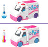 Barbie Mini BarbieLand Doll & Vehicle Set with 1.5-inch Doll, Color-Change Care Clinic