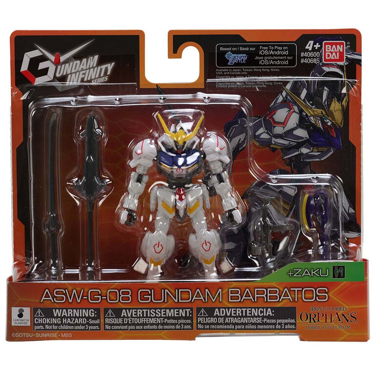 Gundam Infinity - Barbatos  (with Build A Zaku piece)