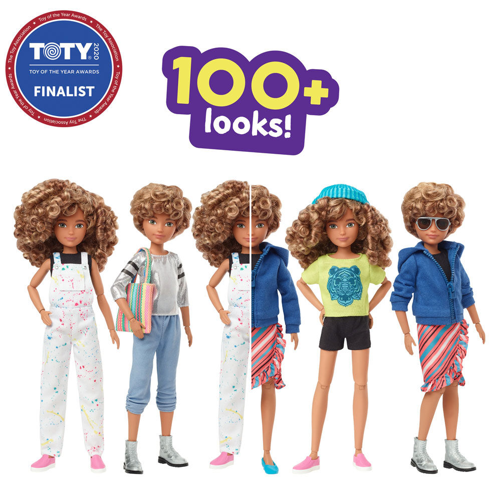 blonde curly hair doll