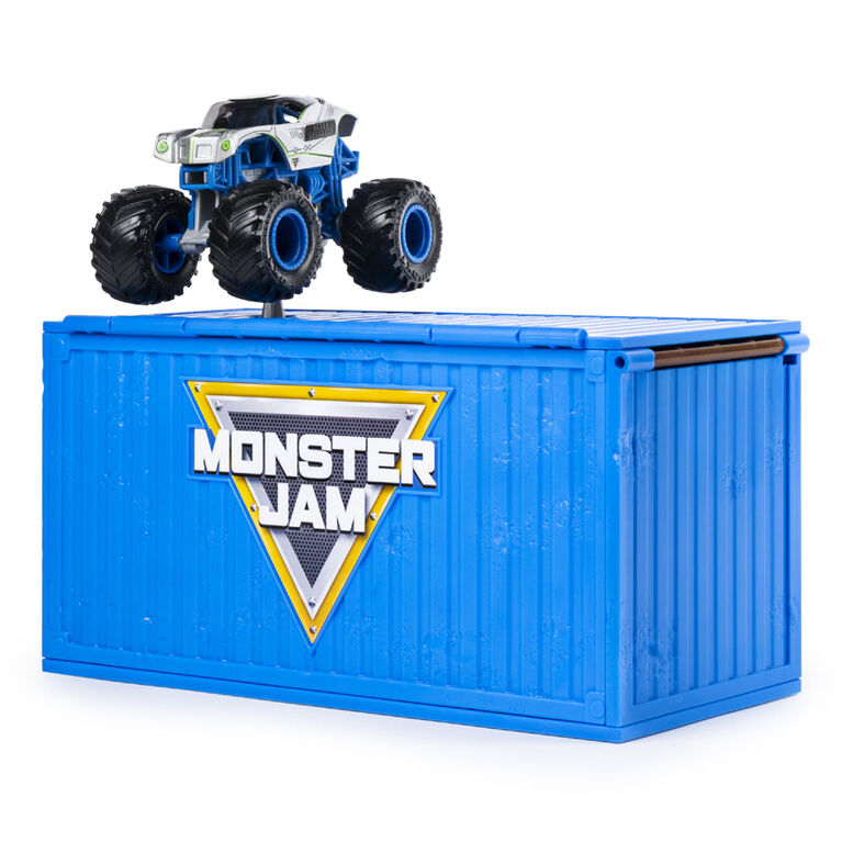 Monster Jam, Ship It & Flip It Transforming Playset with Exclusive 1:64 Scale Die-Cast Monster Jam Truck