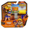 Rubble and Crew, Coffret de figurines articulées Ruben et Mix, avec 85,05 g de sable Kinetic Build-It Sand et 2 jouets de construction portables