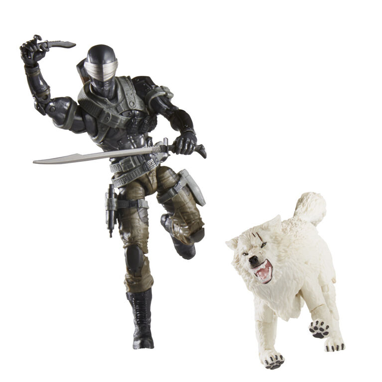 G.I. Joe Classified Series Snake Eyes and Timber Action Figures 52 Collectible Toy with Custom Package Art