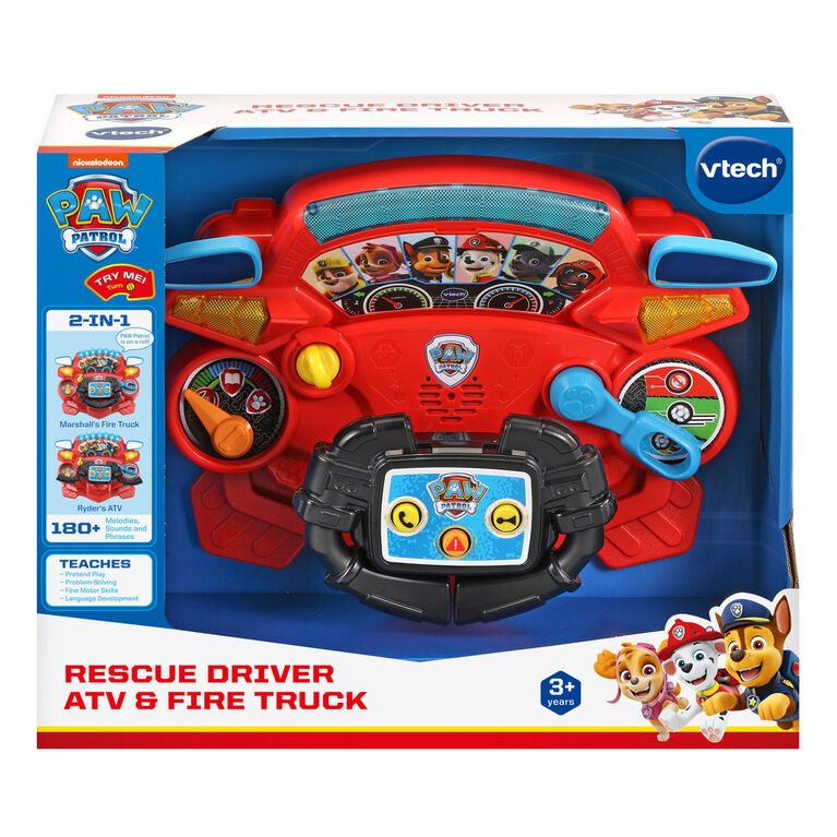 VTech PAW Patrol Rescue Driver ATV and Fire Truck - Édition  anglaise