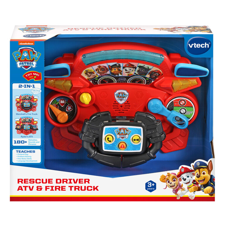 VTech PAW Patrol Rescue Driver ATV and Fire Truck - English Edition