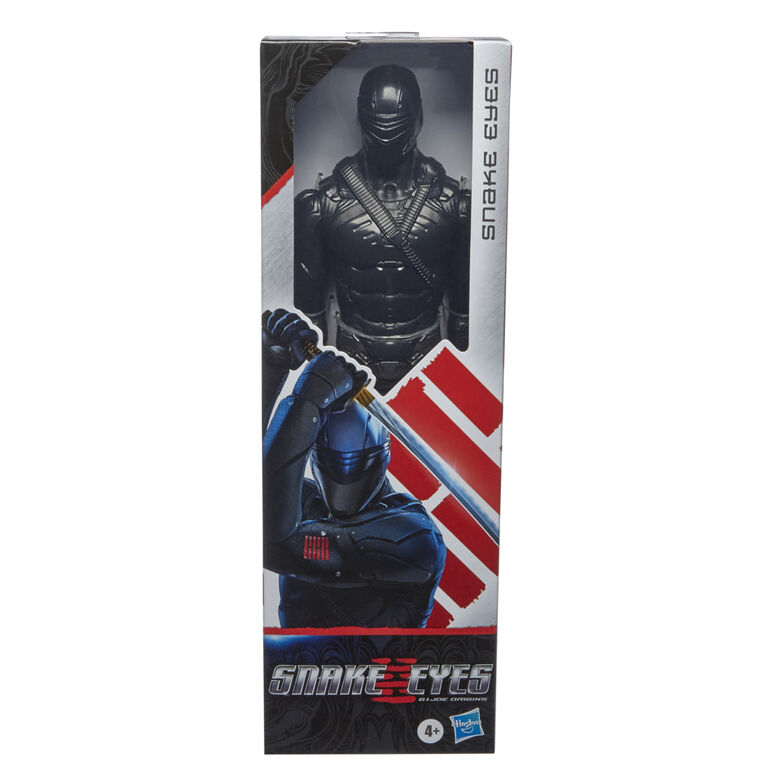 Snake Eyes: G.I. Joe Origins, figurine de collection Snake Eyes de 30 cm avec épée ninja