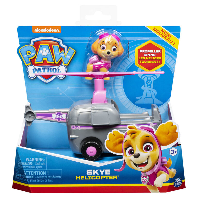 PAW Patrol, Skye's Helicopter Vehicle with Collectible Figure, for Kids Aged 3 and Up