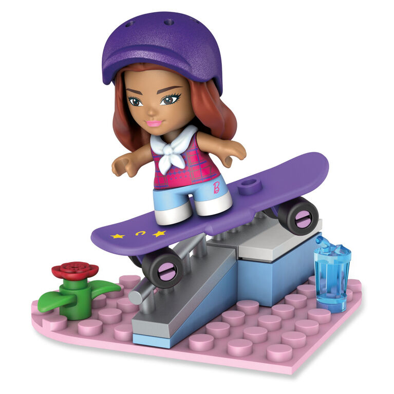 Mega Construx Barbie Skateboarder