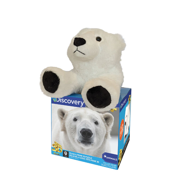 Prime 3D: Discovery Polar Bear Puzzle with Plush - 48 pieces | Toys R Us  Canada