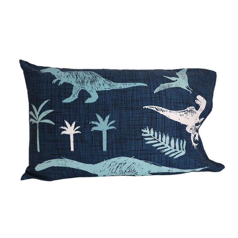 3-Piece Toddler Bedding Set, Blue Dinosaur