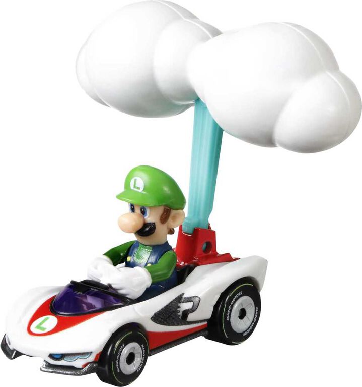 Hot Wheels - Mario Kart - LuigiP-Wing et Planeur nuages