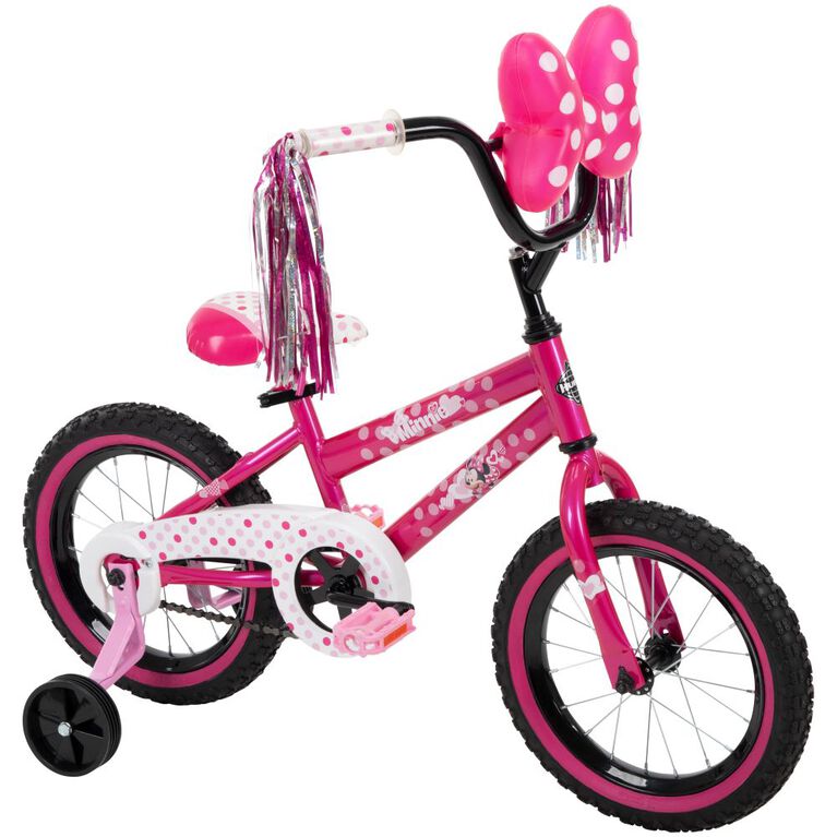 Panier avant vélo Minnie Mouse rose foncé – Équipement vélos enfants