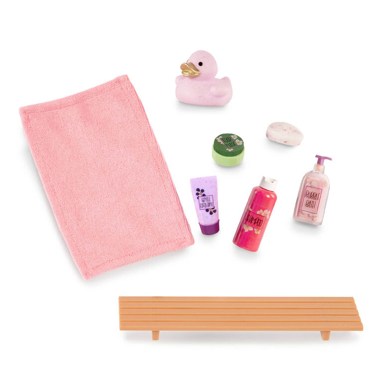 Our Generation Bubbly Bathtime Bathtub Accessory with Water Sounds for 18-inch Dolls