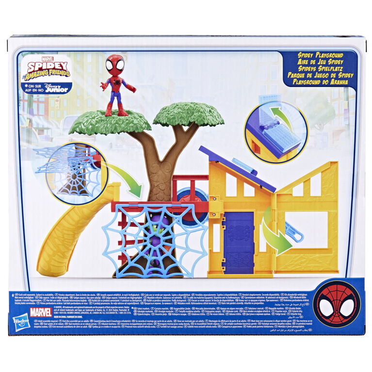 Marvel Spidey and His Amazing Friends Spidey Playground Playset with Spidey Action Figure