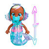 Cry Babies Tiny Cuddles Mermaids Kaia - 9" Baby Doll | Metallic Pajamas with Mermaid Tail