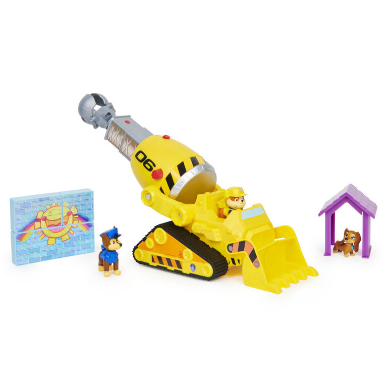 PAW Patrol, Rubble's Deluxe Bulldozer with 3 Action Figures - R Exclusive