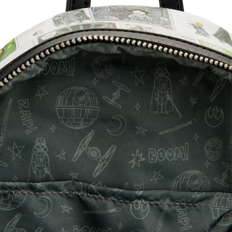 Darth Vader Comic Strip Mini Backpack - English Edition