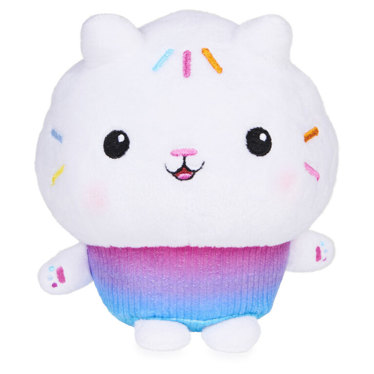 DreamWorks, Gabby's Dollhouse, Peluche Purr-ific Plush Cakey Cat de 17,8 cm