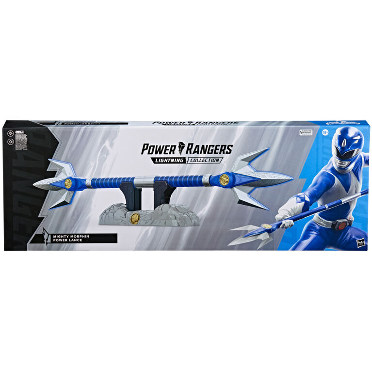 Power Rangers Lightning Collection Mighty Morphin Blue Ranger Power Lance Premium Roleplay Cosplay Collectible Billy Cranston MMPR