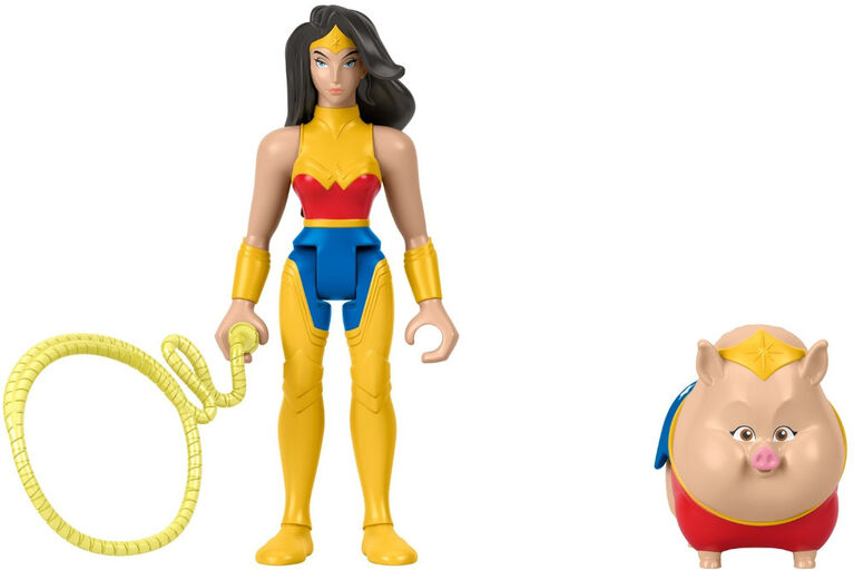 Fisher-Price DC League of Super-Pets Wonder Woman and PB Figure Set