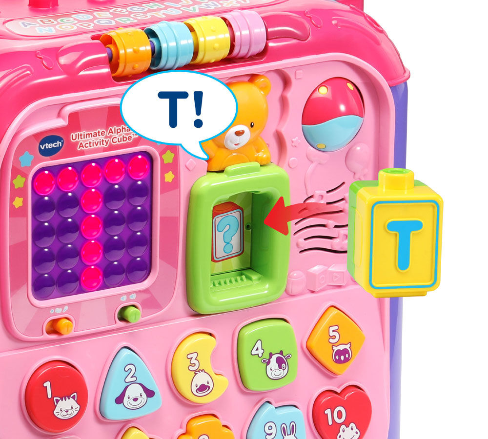 Ultimate Alphabet Activity Cube Pink English Edition