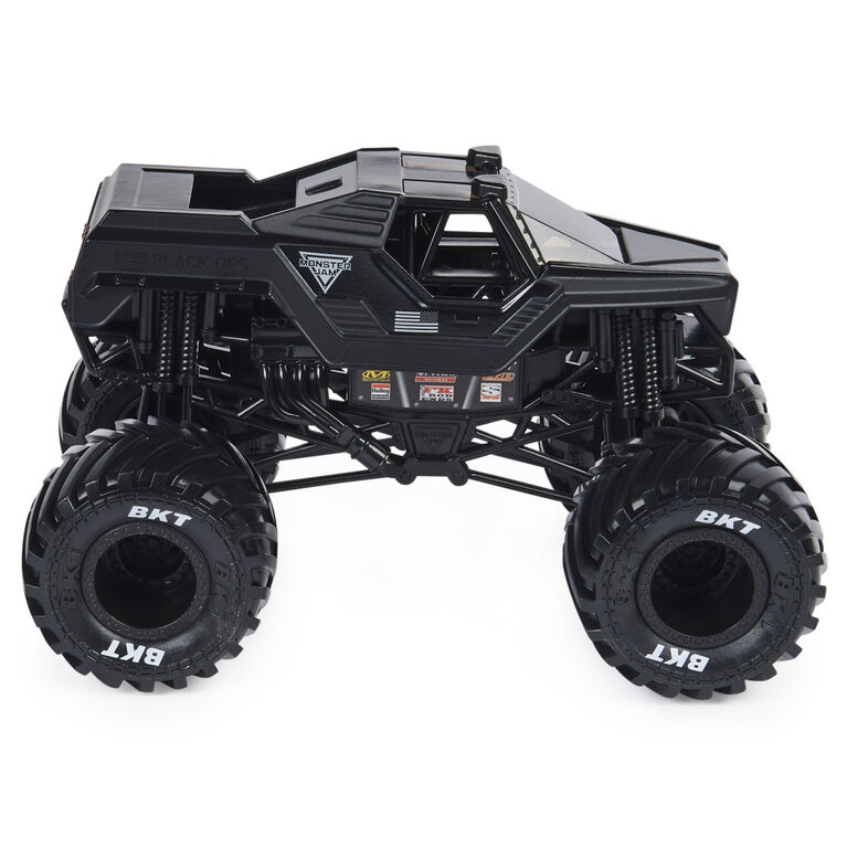 Monster Jam, Official Soldier Fortune Black Ops Monster Truck, Collector Die-Cast Vehicle, 1:24 Scale