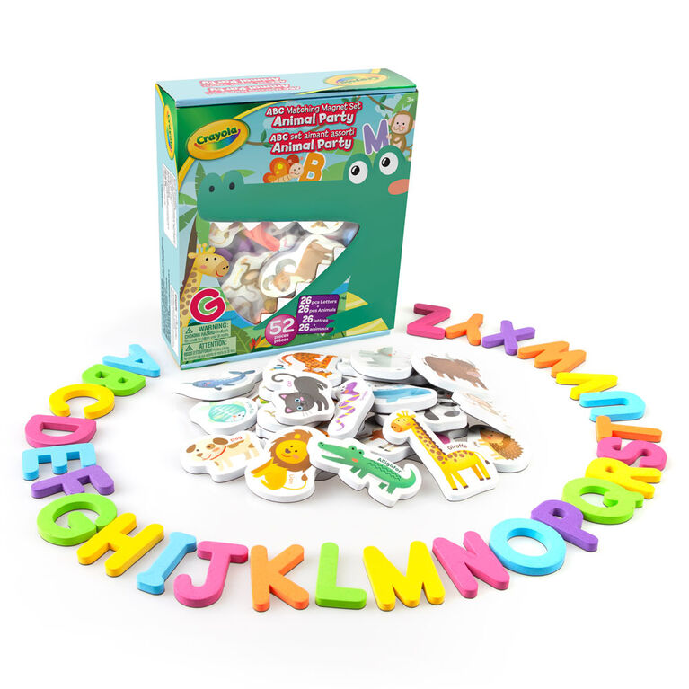 ABC Matching Magnet Set - Animal Party