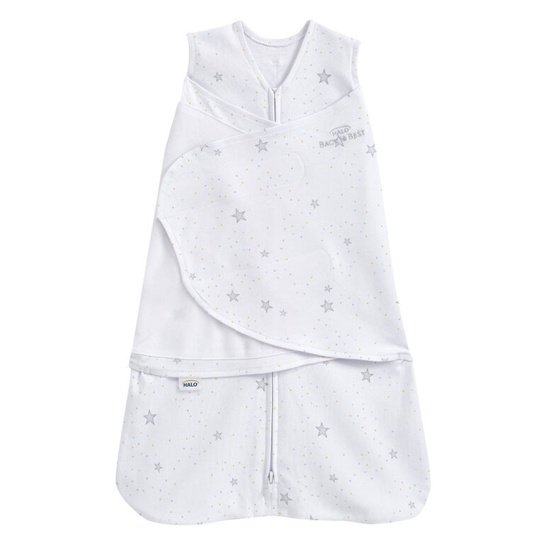 Halo Sleepsack Swaddle - 100% Cotton - Stardust - Small