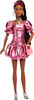Barbie Deluxe Style Fashion Doll #6 in Metallic Coral Dress with Bubble Hem and Silvery Accessories