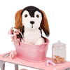 Our Generation Scrub & Style Pet Grooming Set - Bathtub & Care Accessories for 18-inch Dolls
