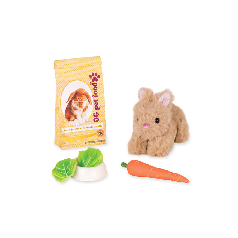 Our Generation, Pet Bunny Set, Plush Pet for 18-inch Dolls