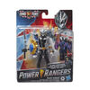 Power Rangers Dino Fury, Ranger noir avec manche bouclier, figurine Dino Fury et sabre Chromafury