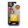 Super Mario Bros Le Film - Figurine miniature 1,25" avec Bloc Point d'interrogation - Luigi