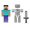 Minecraft Diamond Level Steve, 5.5-inch Collector Action Figure