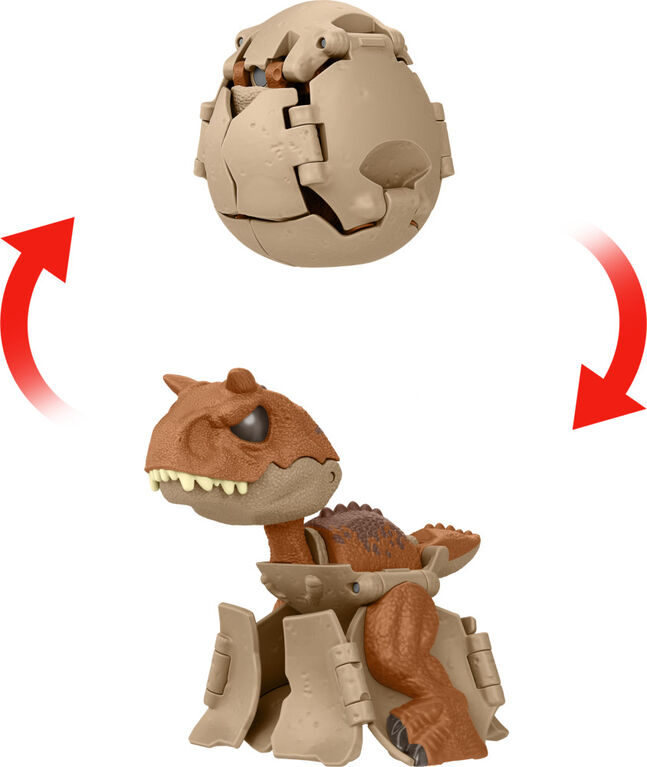 Jurassic World Egg to Carnotaurus Dinosaur Transforming Toy Hidden Hatchers