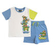 Ensemble T-shirt et Short 2 Pièces TMNT - Blanc/Bleu 4T
