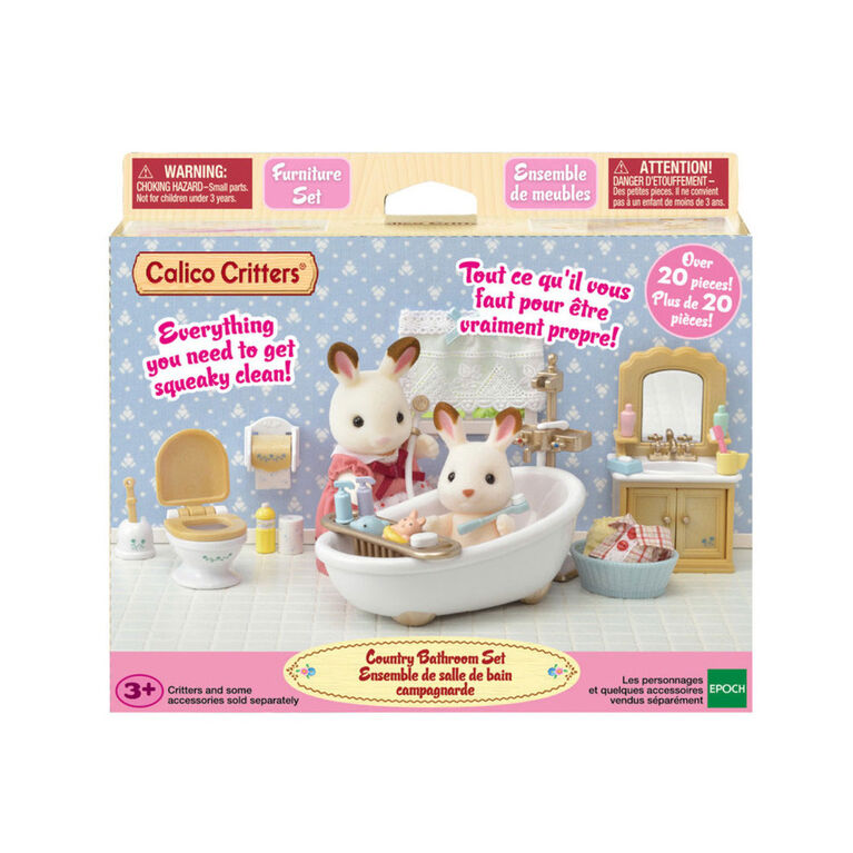 Calico Critters - Ensemble de Salle de Bain Campagnarde