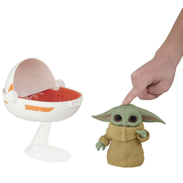 Star Wars Grogu et son landau, jouet animatronique Star Wars de L'Enfant avec plus de 25 combinaisons de sons et de mouvements